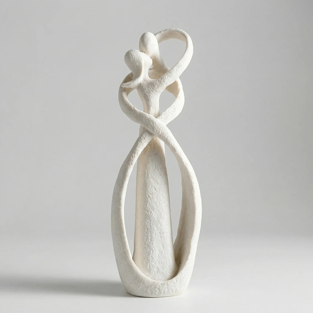 Entwinia - Statuetta astratta di una coppia che si abbraccia