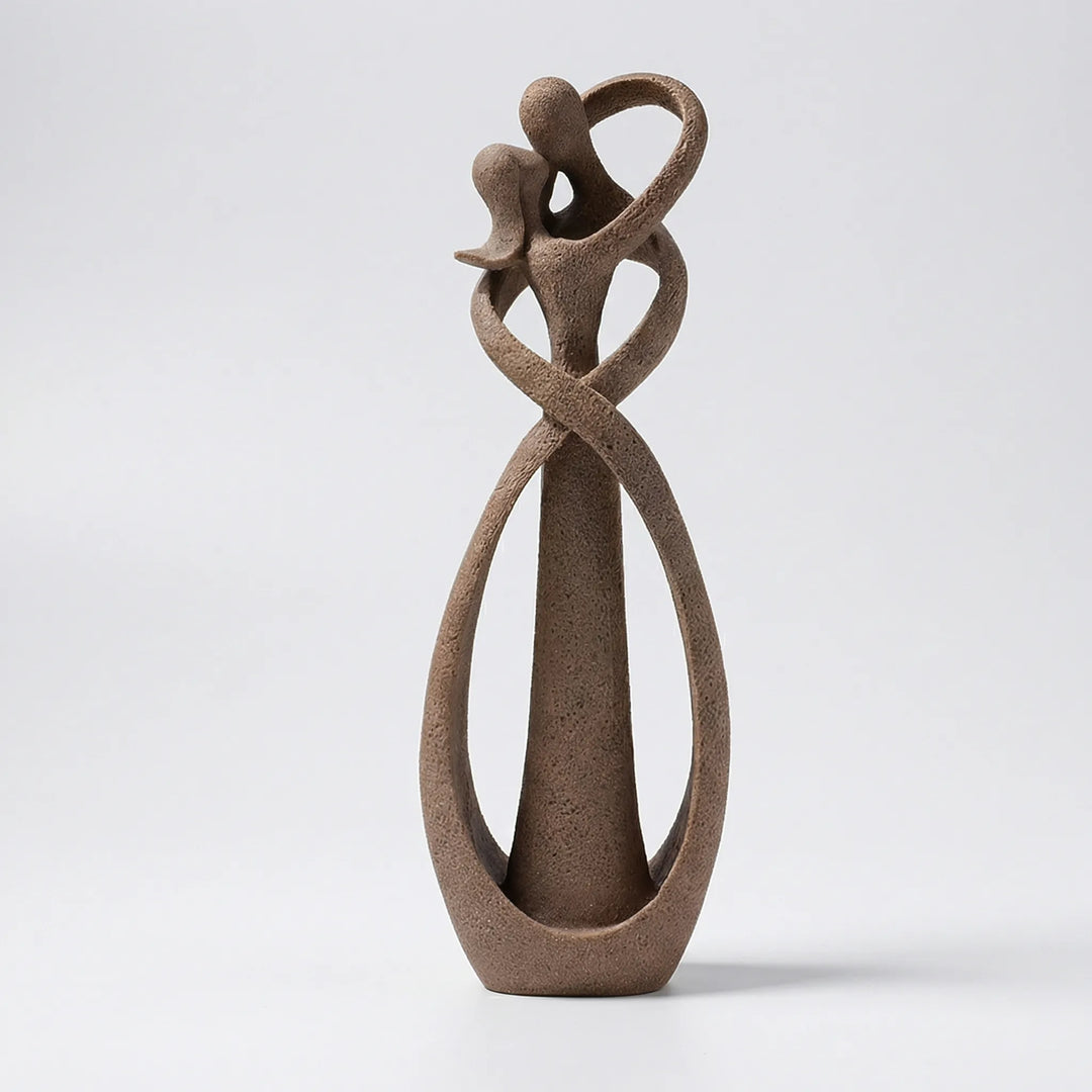 Entwinia - Statuetta astratta di una coppia che si abbraccia