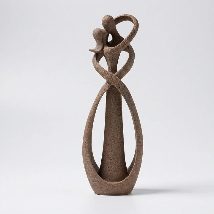 Entwinia - Statuetta astratta di una coppia che si abbraccia