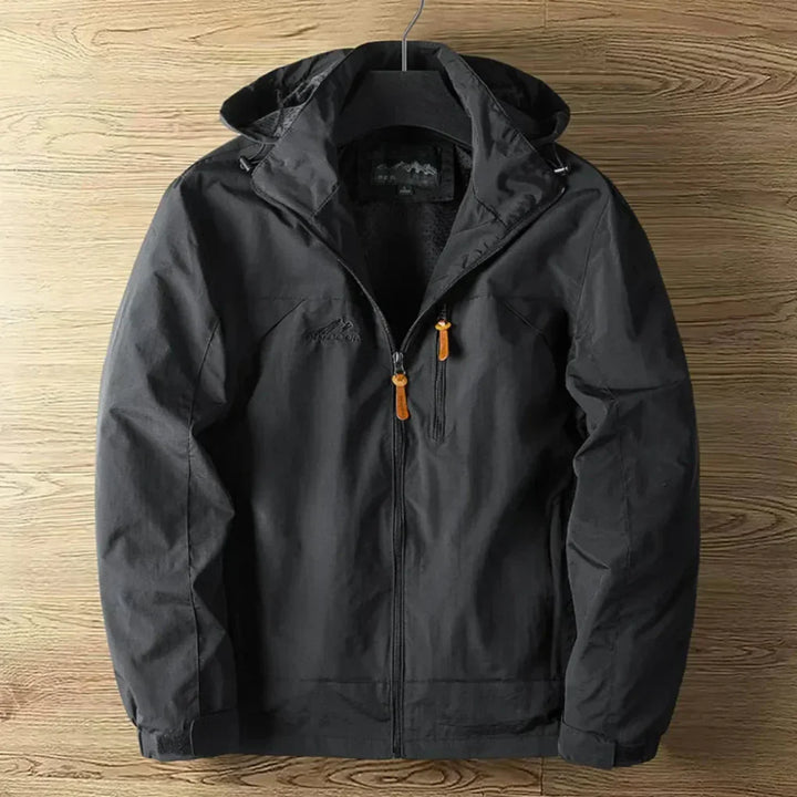 Giacca Outdoor Impermeabile e Traspirante da Uomo con Cappuccio