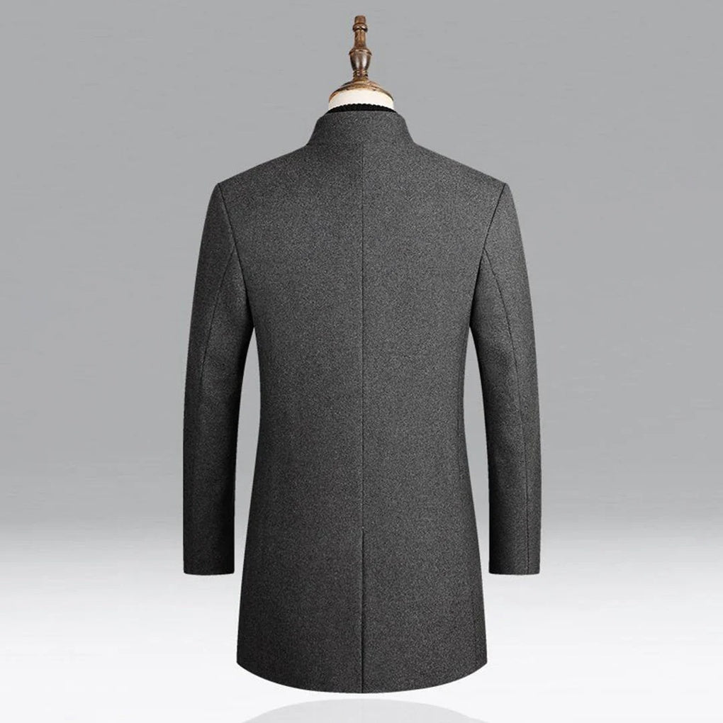 Cappotto Classico Elegante in Lana per Uomini Strato Formale Timeless