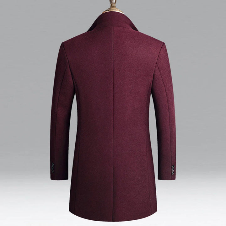 Cappotto Classico Elegante in Lana per Uomini Strato Formale Timeless