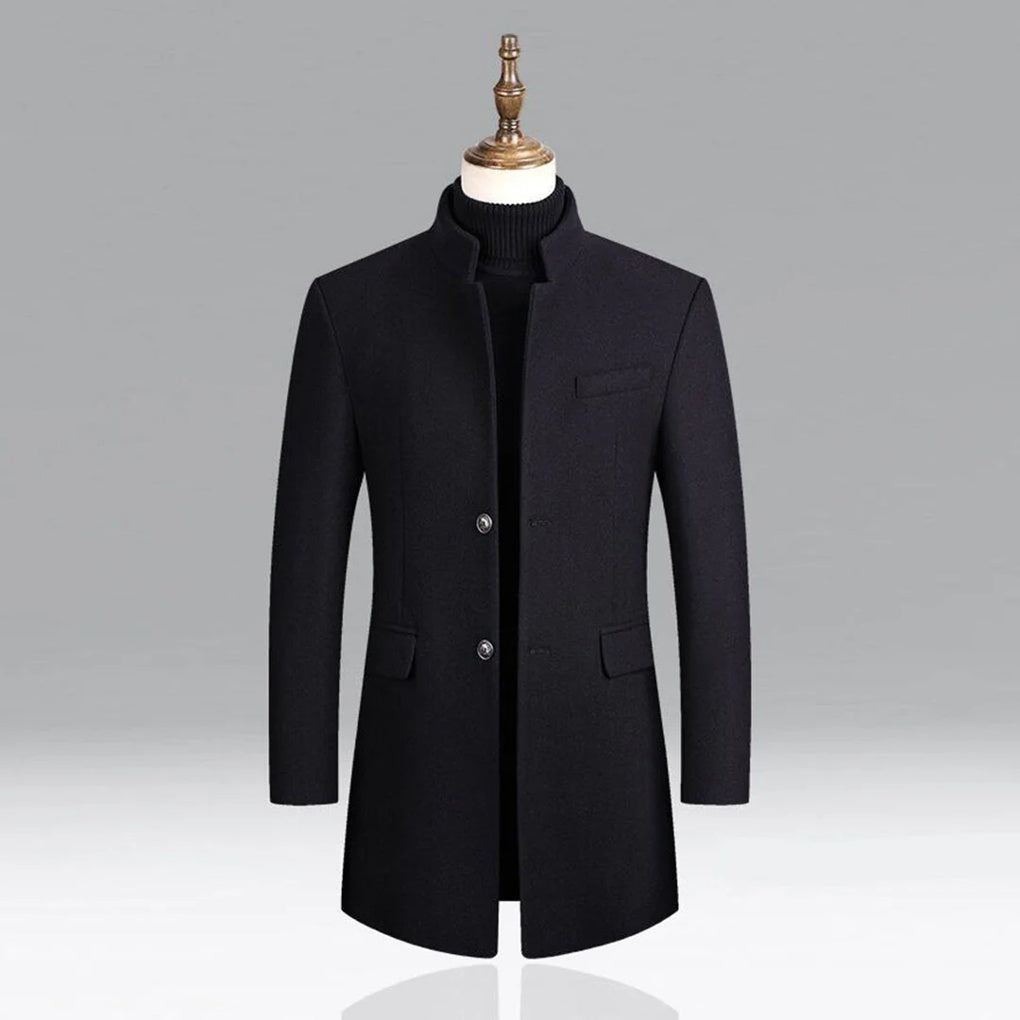 Cappotto Classico Elegante in Lana per Uomini Strato Formale Timeless