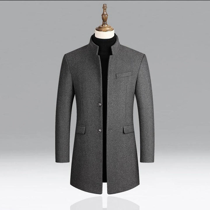 Cappotto Classico Elegante in Lana per Uomini Strato Formale Timeless