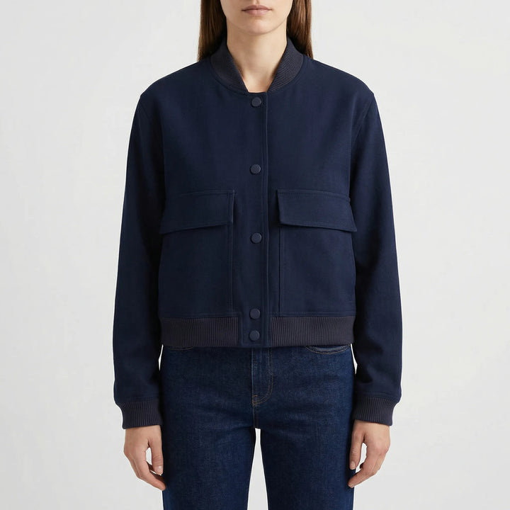 Faunelle - Giacca bomber corta casual da donna