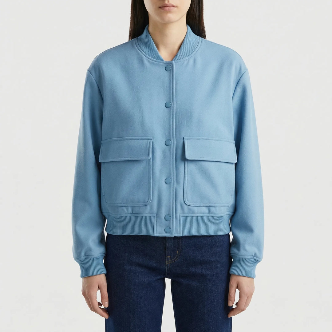 Faunelle - Giacca bomber corta casual da donna