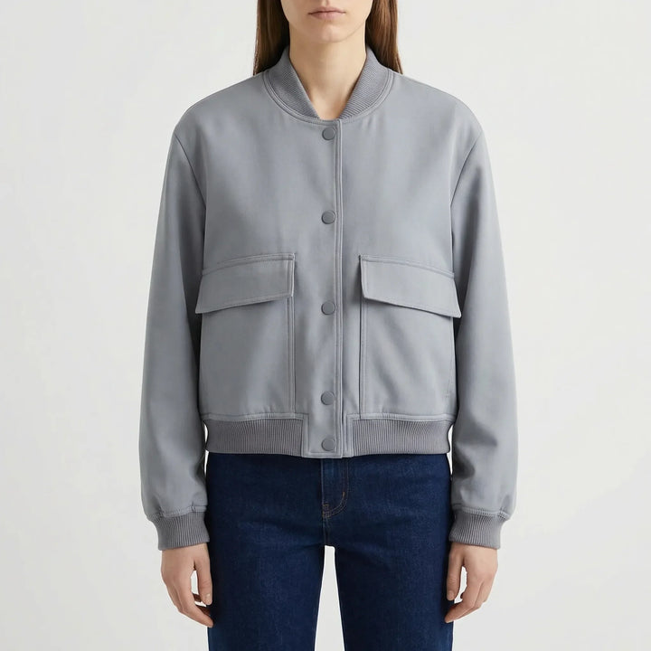 Faunelle - Giacca bomber corta casual da donna