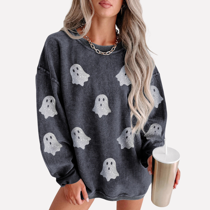 Felpa girocollo oversize da donna