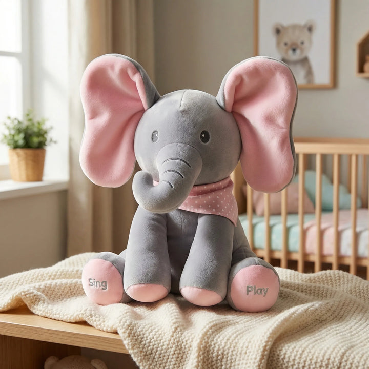 Flappito - Peluche a forma di elefante con le orecchie che si muovono