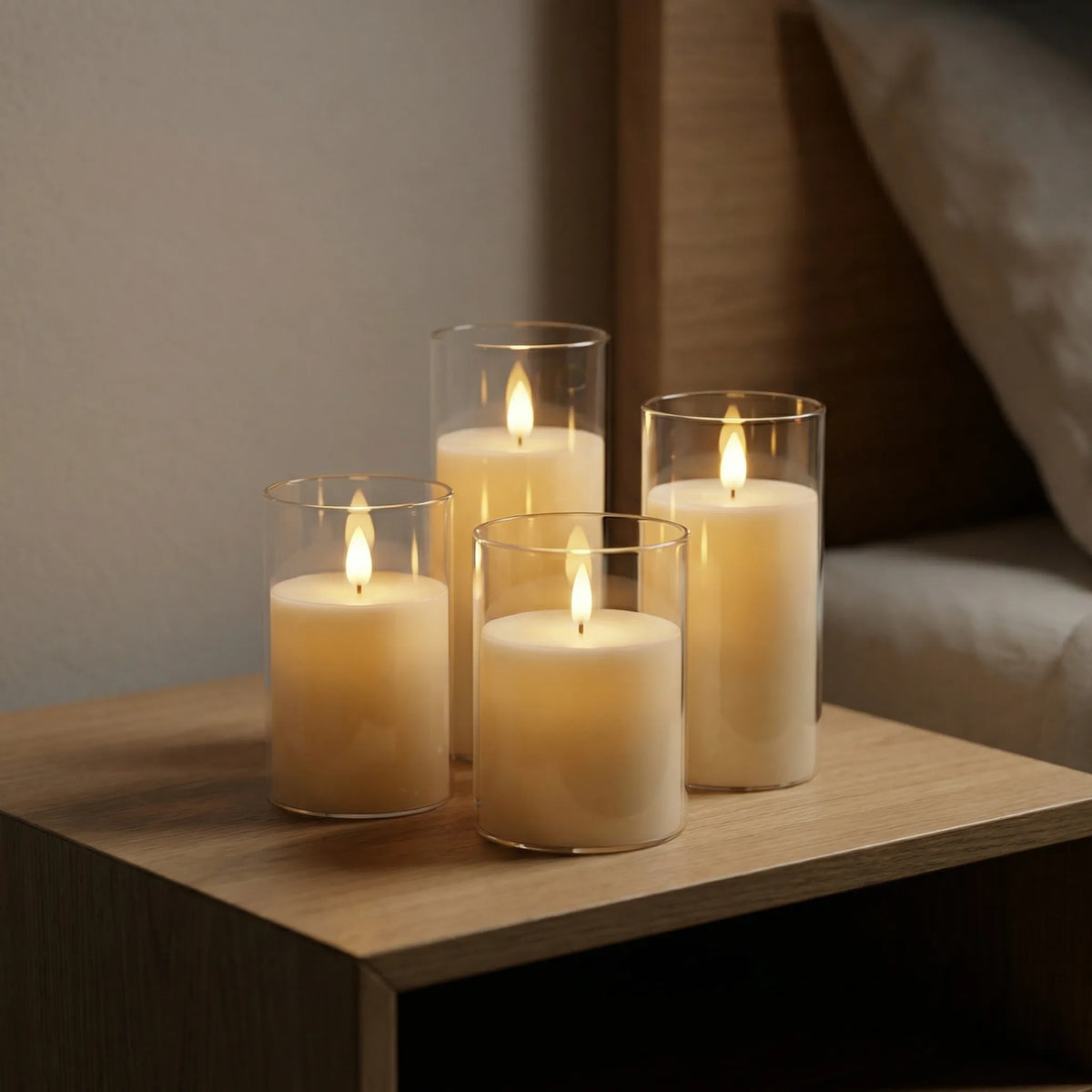 Set di candele LED senza fiamma da 3 pezzi