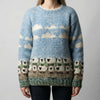 Maglione Stampato Pecora Fit Scollato per Donna