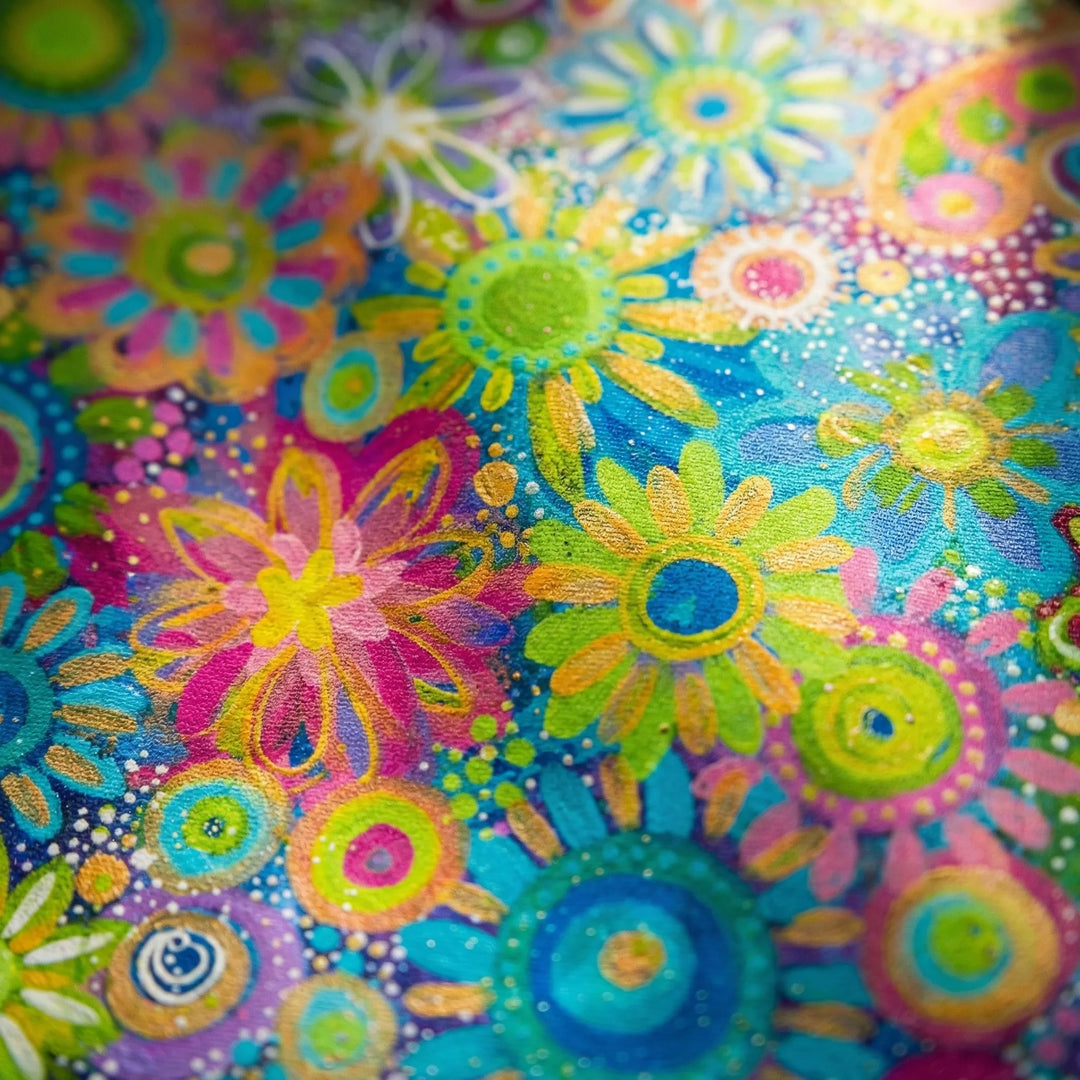 Florvida - Abito midi con stampa floreale audace