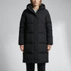Parka Puffer con Cappuccio Fino al Ginocchio