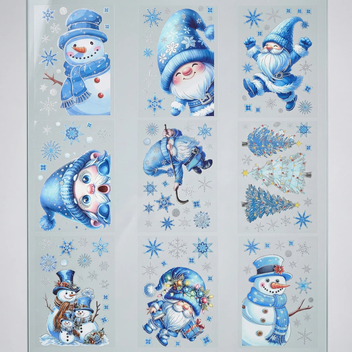 Set di adesivi per finestre festivi oversize
