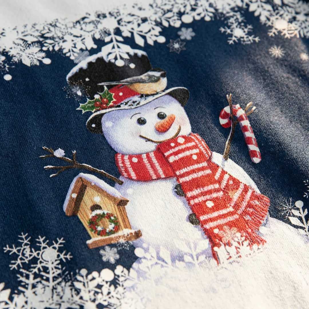Frostivelle - Felpa con grafica a tema pupazzo di neve festivo