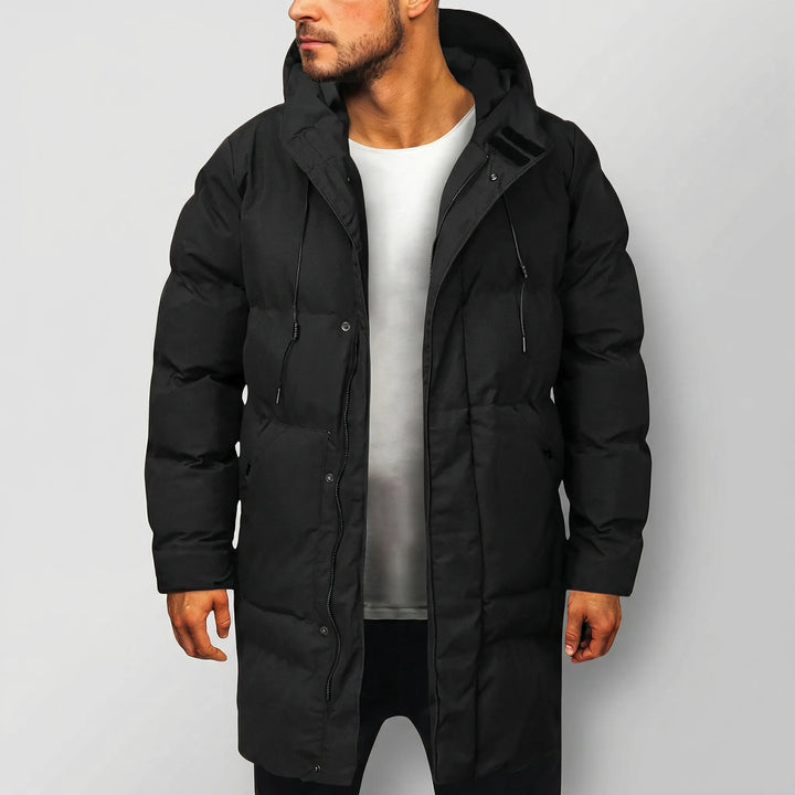 Frostlen - Parka con cappuccio lungo fino ai fianchi