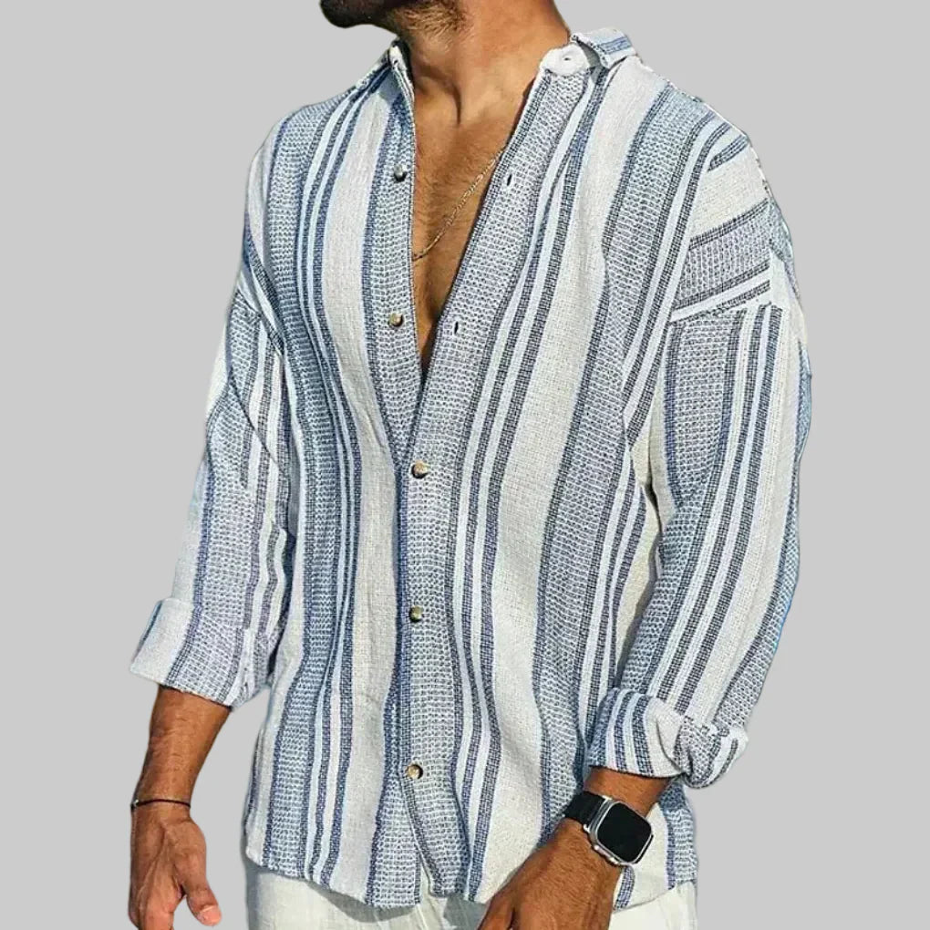 Maglia Lunga a Strisce per Uomini