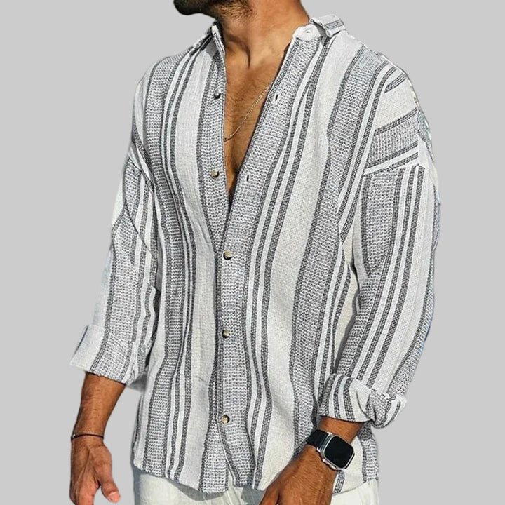 Maglia Lunga a Strisce per Uomini
