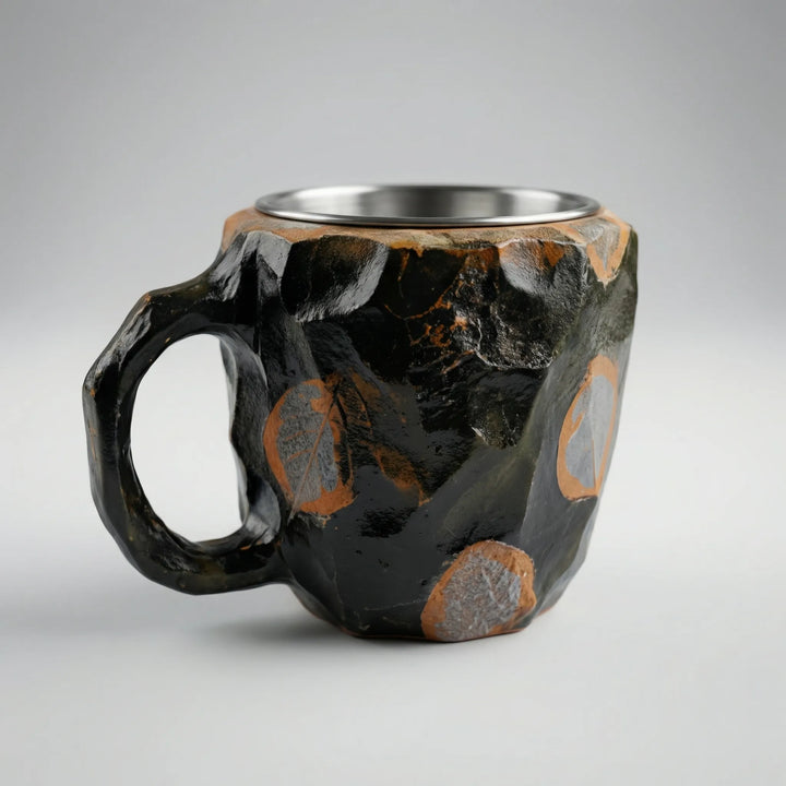 Gemlux - Tazza da caffè sfaccettata in stile pietra preziosa