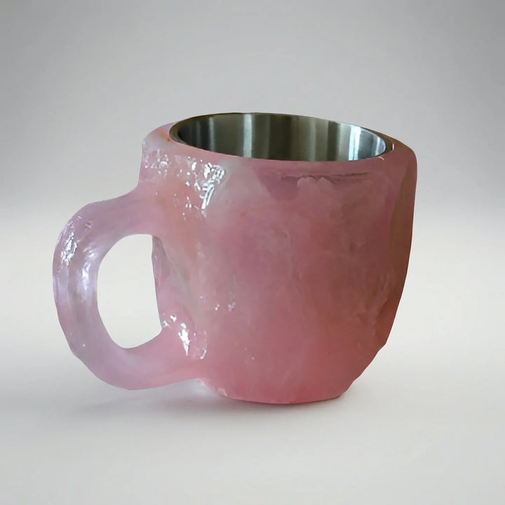 Gemlux - Tazza da caffè sfaccettata in stile pietra preziosa