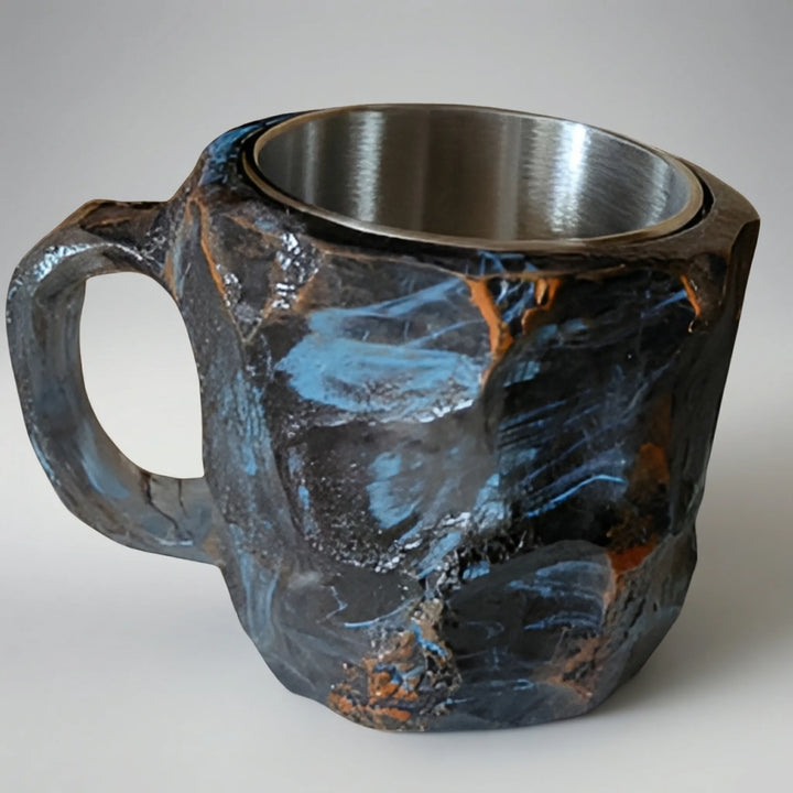 Gemlux - Tazza da caffè sfaccettata in stile pietra preziosa