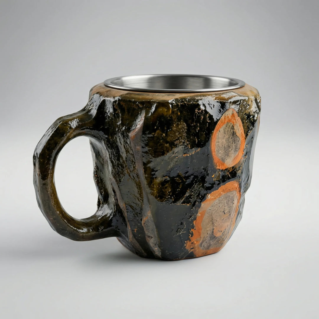Gemlux - Tazza da caffè sfaccettata in stile pietra preziosa