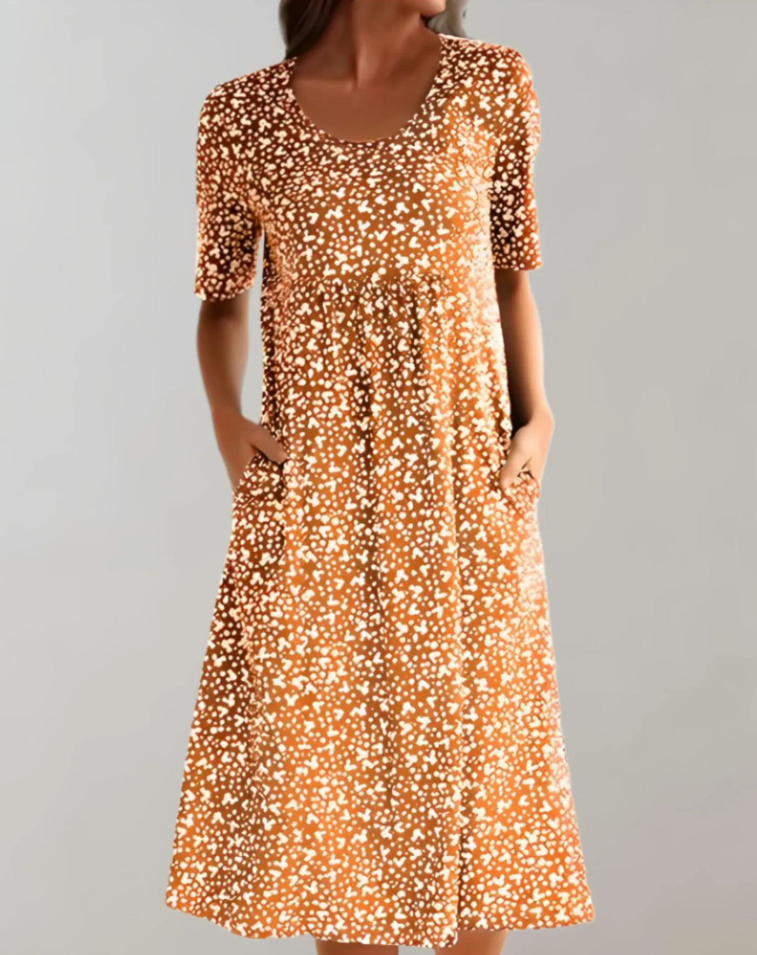 Abito casual da donna leggero con scollo a V