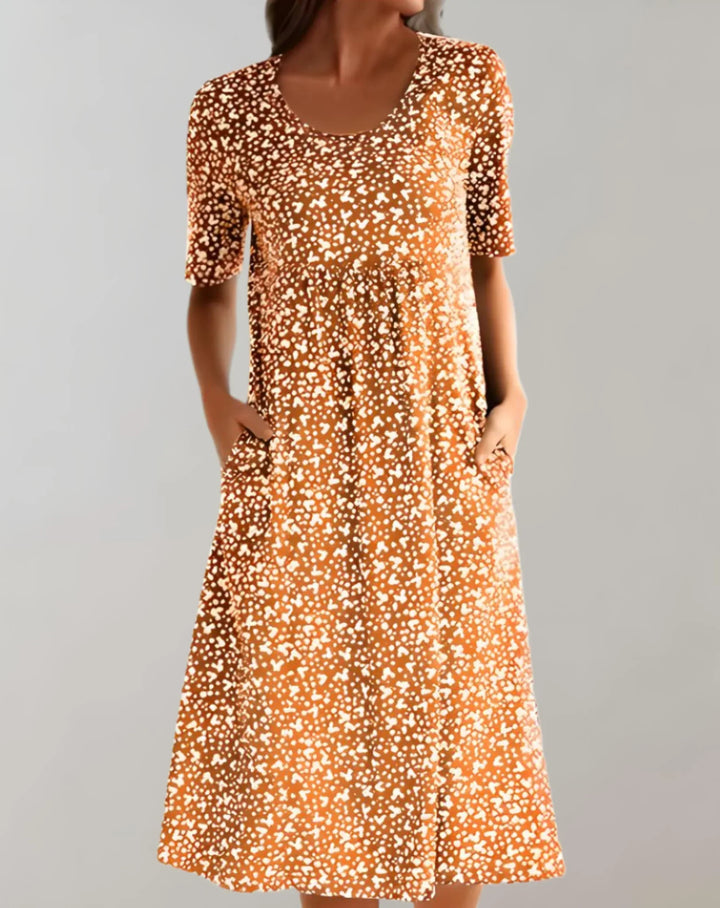 Abito casual da donna leggero con scollo a V