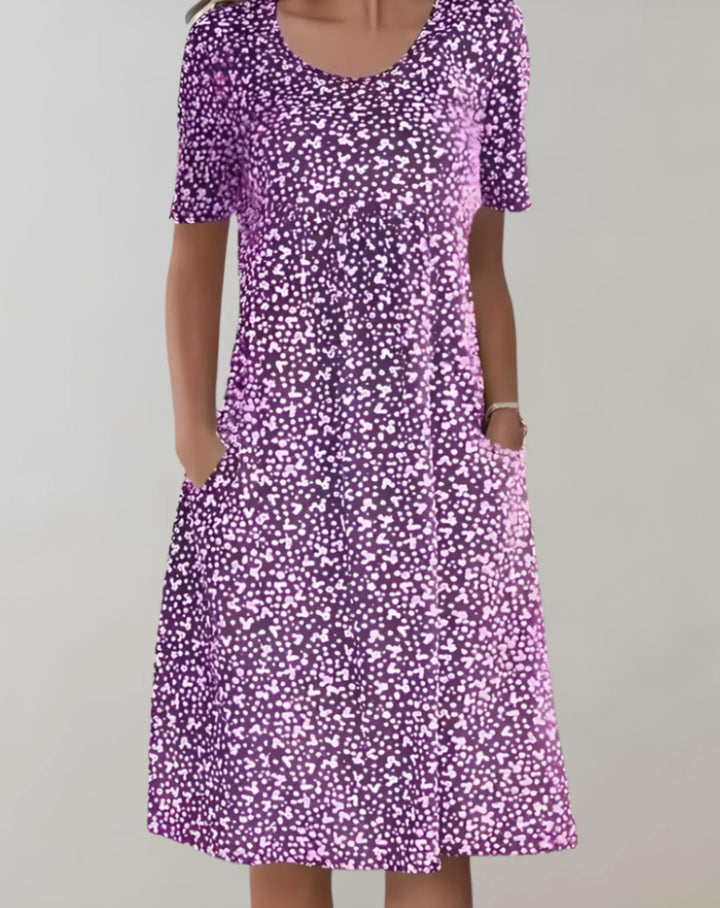 Abito casual da donna leggero con scollo a V