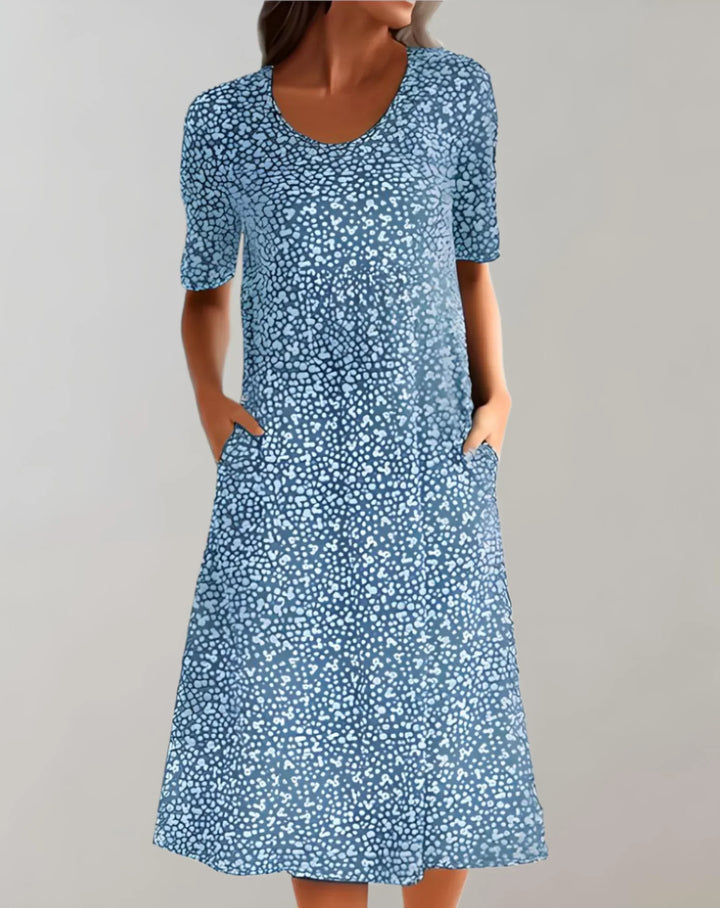 Abito casual da donna leggero con scollo a V