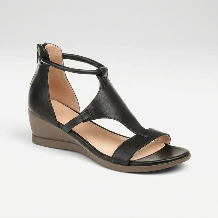 Gladriva - Sandali gladiatore con zeppa da donna