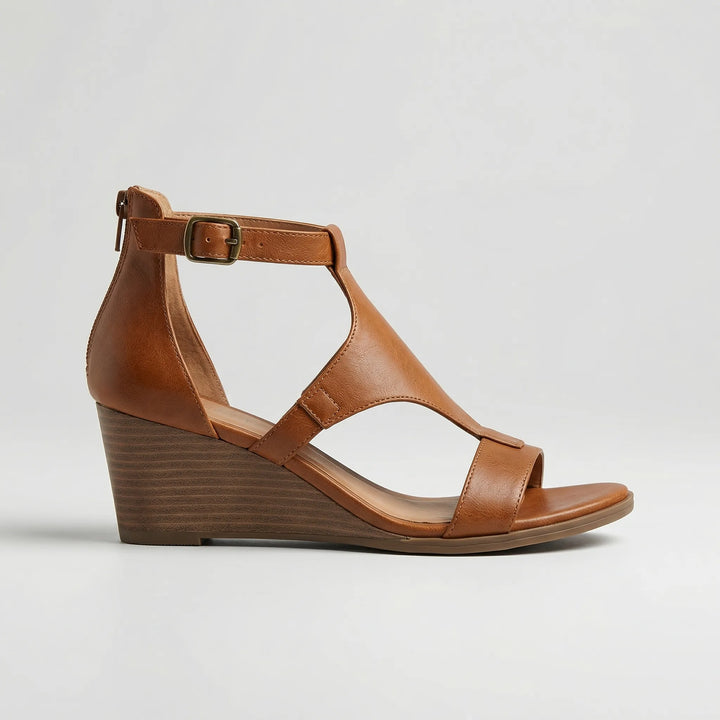 Gladriva - Sandali gladiatore con zeppa da donna