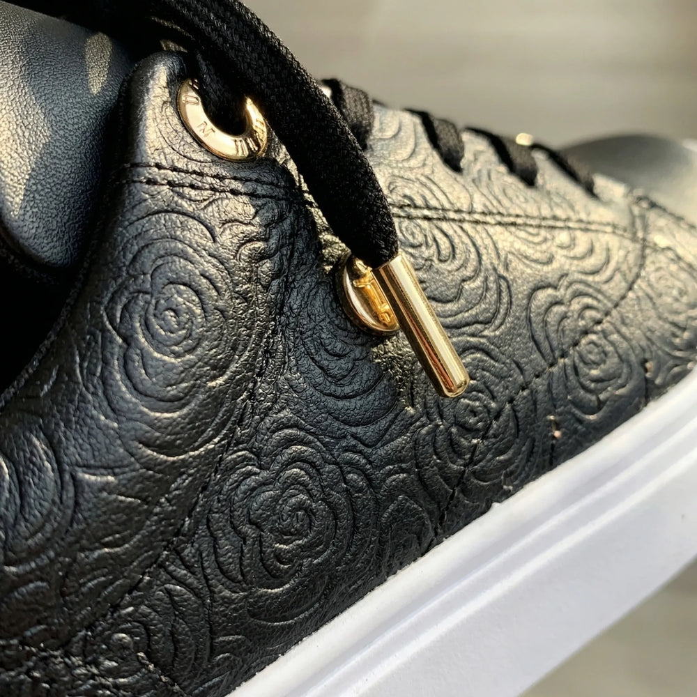 Glemsol - Sneaker stringata con plateau in rilievo