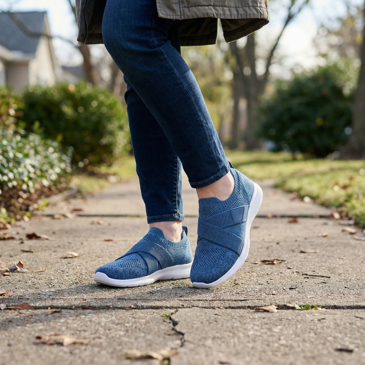 Sneaker In Maglia Slip-On Per Donne