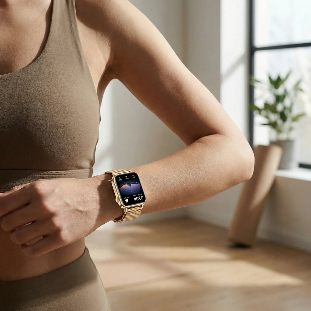 Glyntra - Smartwatch sottile con touchscreen per donna