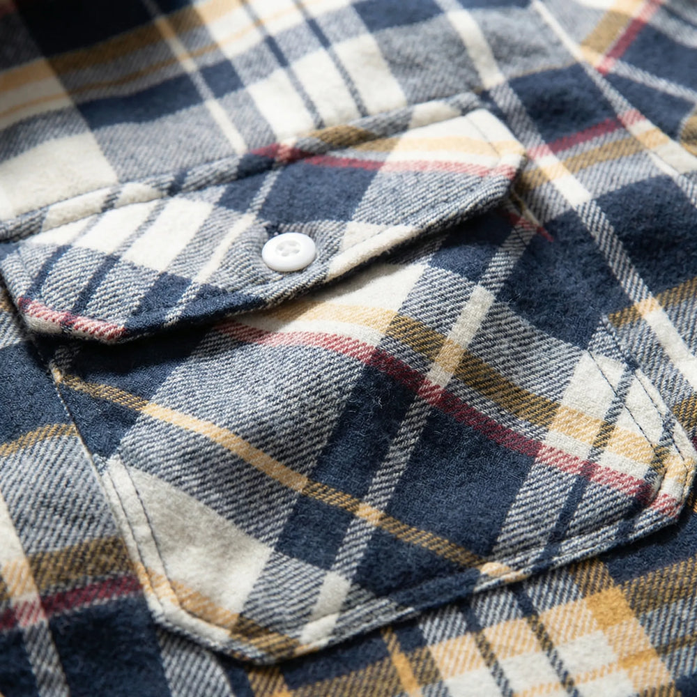 Gridloch - Giacca-camicia a quadri con cappuccio da uomo