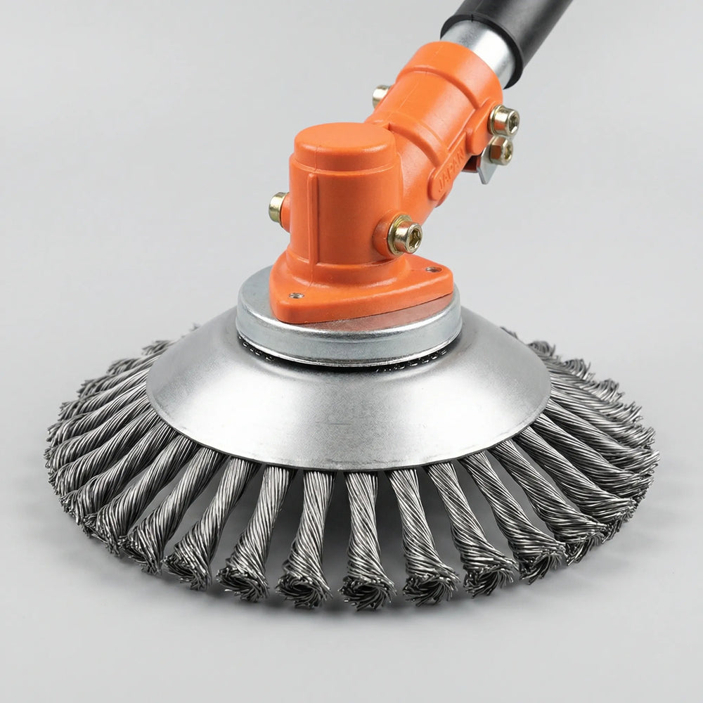Gruvex - Testina per decespugliatore con spazzola metallica resistente