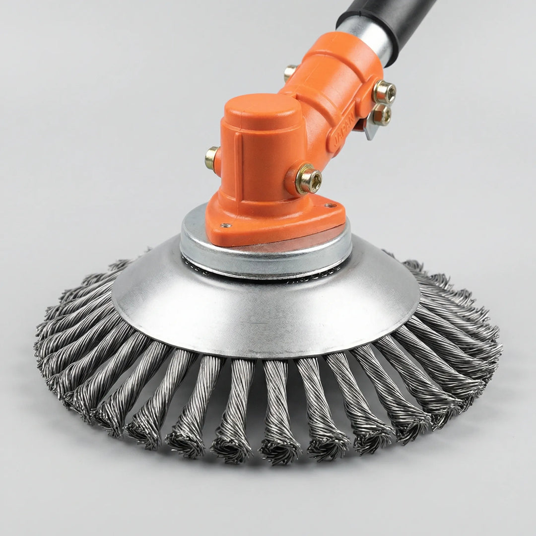 Gruvex - Testina per decespugliatore con spazzola metallica resistente