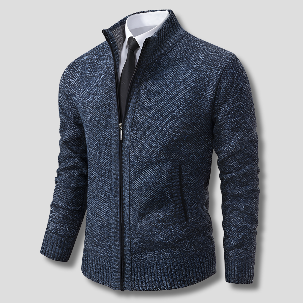 Maglione in Maglia con Zipper per Uomini