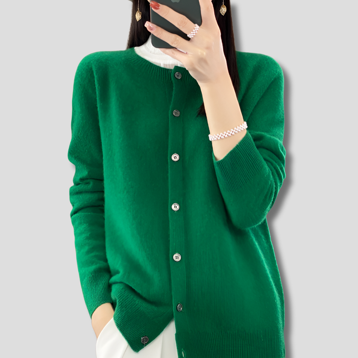 Cardigan da donna con collo O