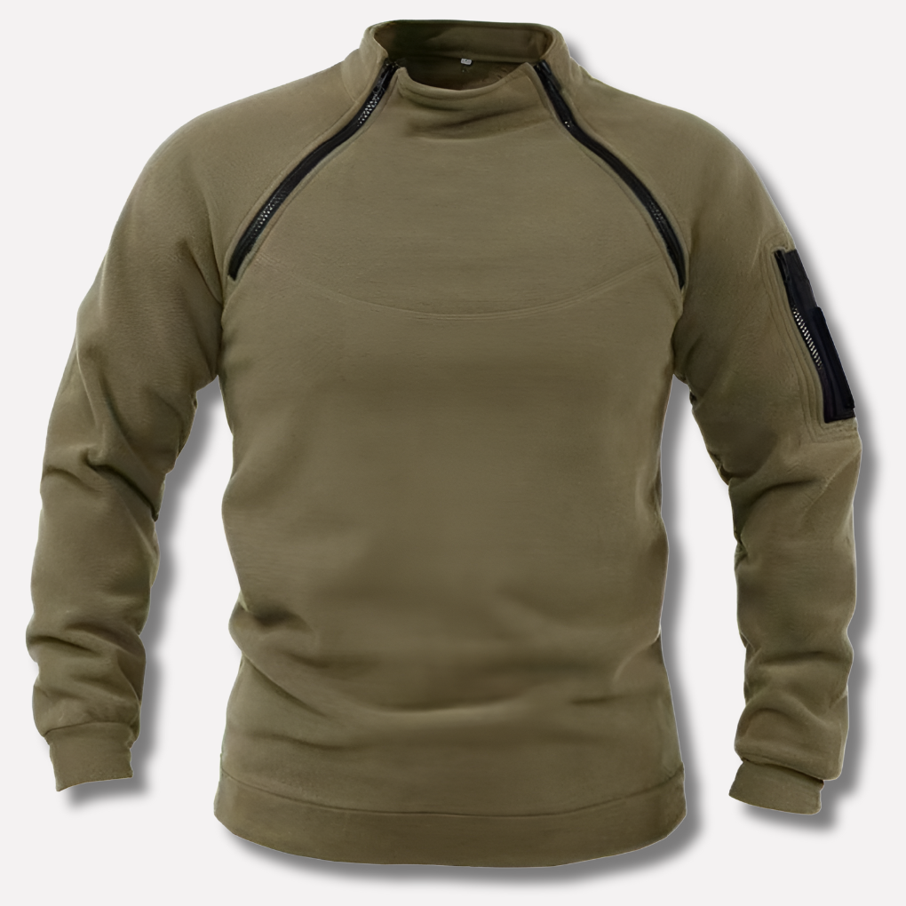 Pullover in Fleece da Uomo – Strato Funzionale per Uso all'Aperto e in Campo