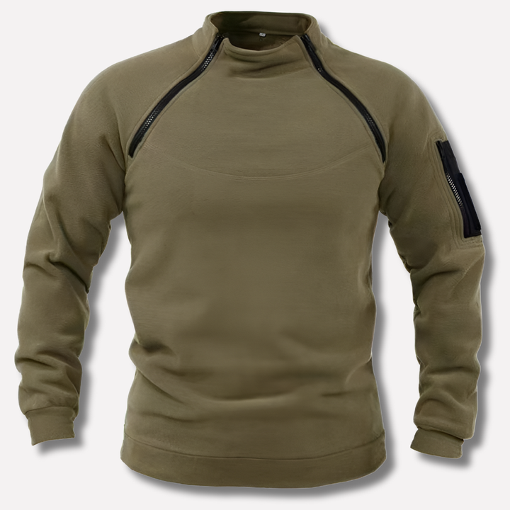 Pullover in Fleece da Uomo – Strato Funzionale per Uso all'Aperto e in Campo