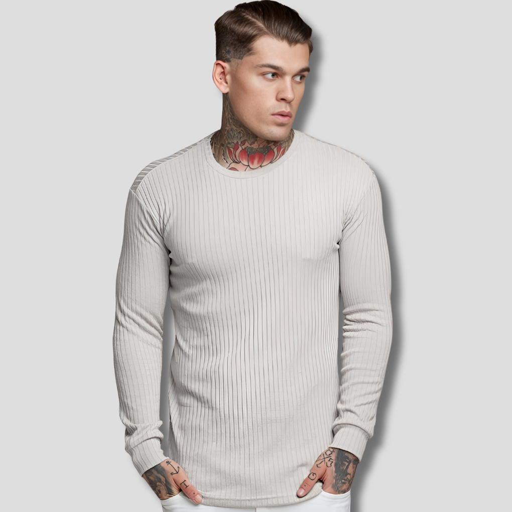 Maglione in Lana Simile Fine Fine Stile Elegante Casual