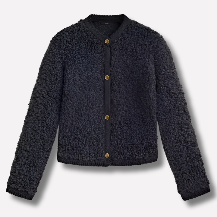 Cardigan con Bottoni da Donna – Strato Morbido con Tessuto Dichiarativo