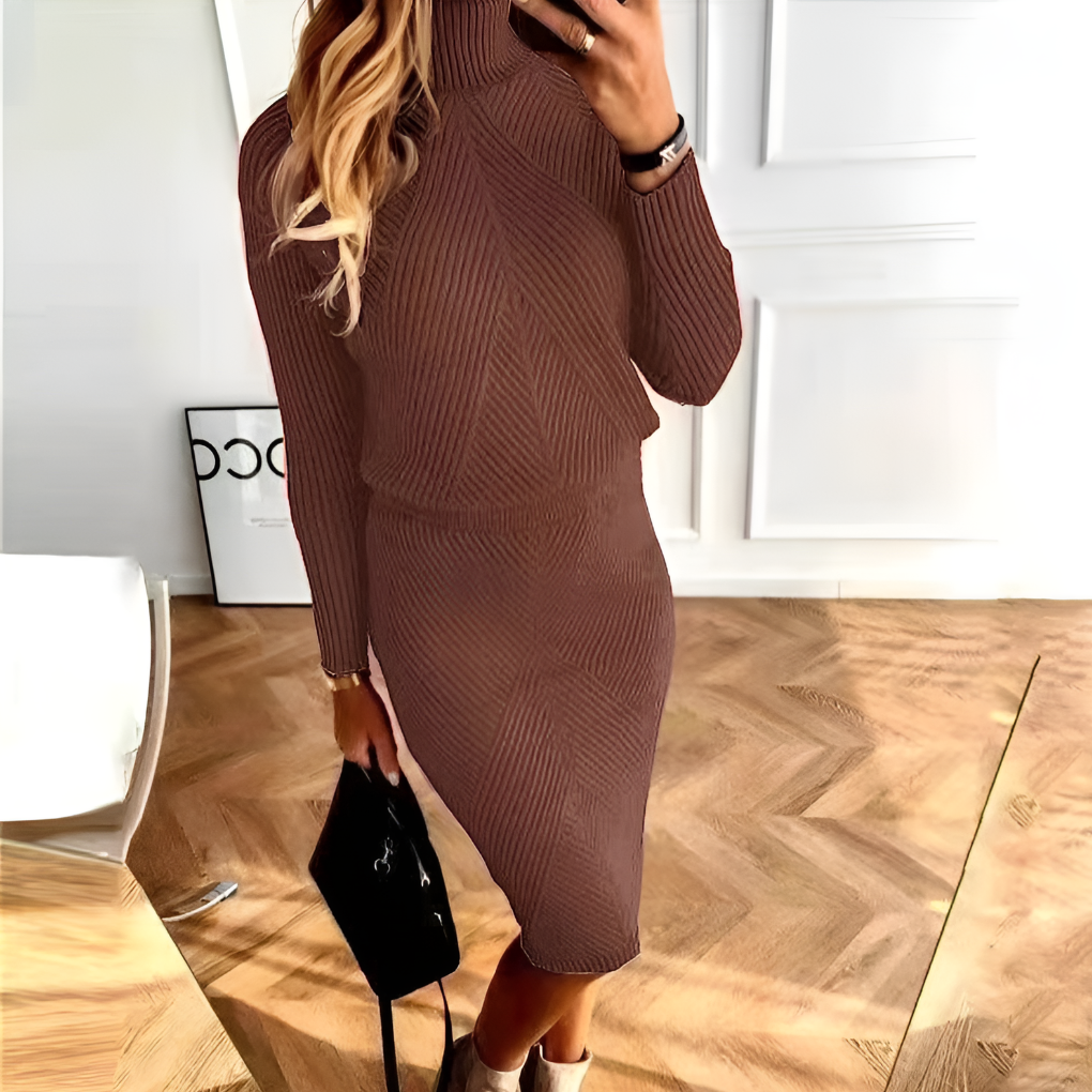 Abito in Maglia da Donna – Stile Rilassato con Calore Stagionale