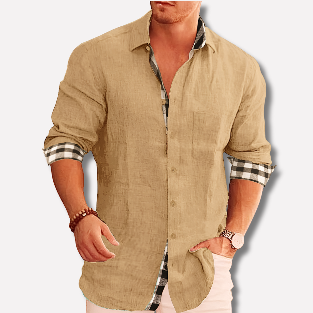 Camicia da Uomo – Essenziale per Tutti i Giorni con Linee Pulite