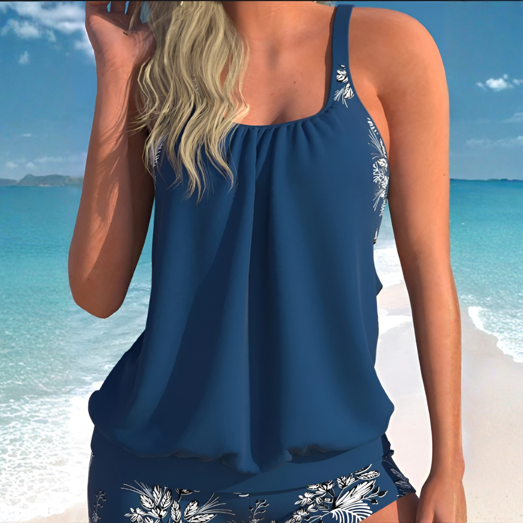 Set bikini a vita alta stampato