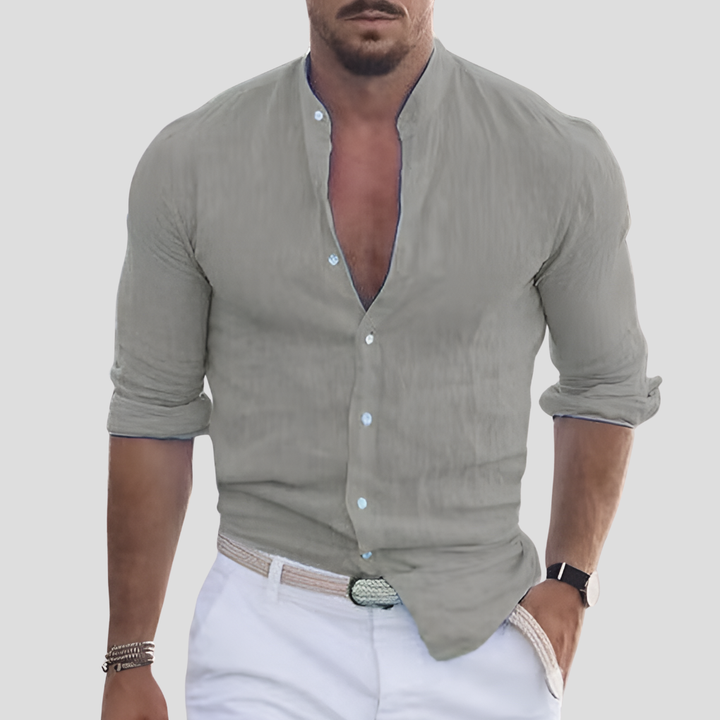 Colletto Mandarino Slim Fit per Uomini