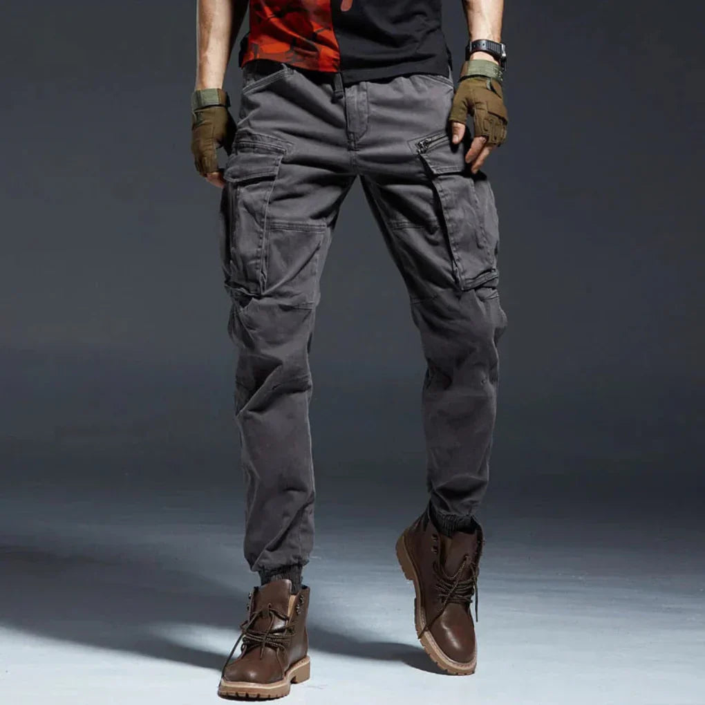Pantaloni Cargo Multipli con Tasche per Uomini