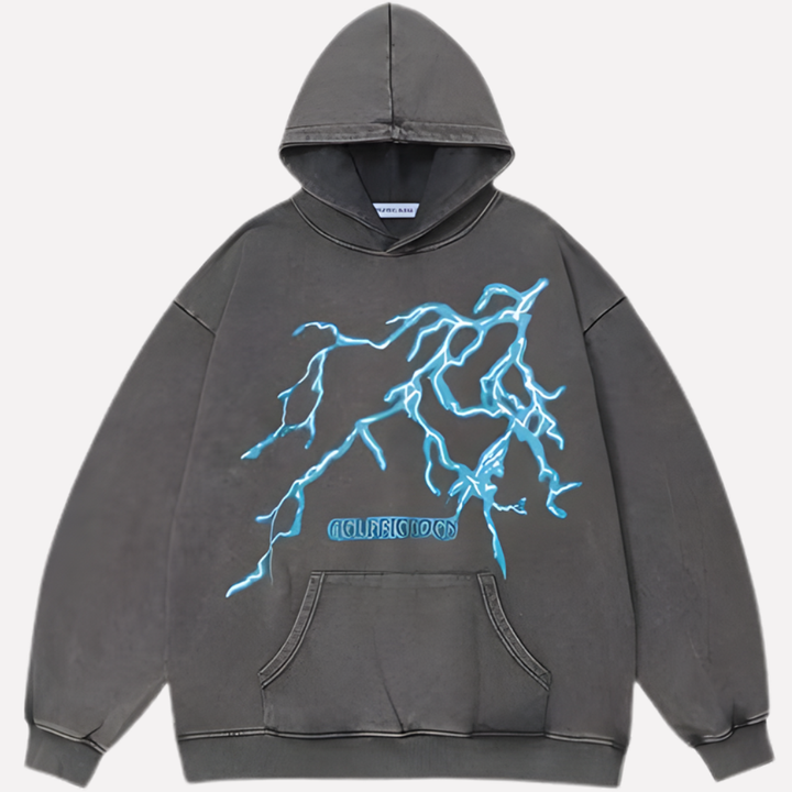 Felpa Unisex Oversized con Grafica Stampa 3D